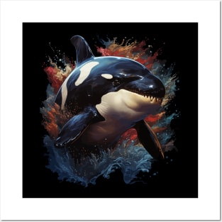 Patriotic Orca Posters and Art